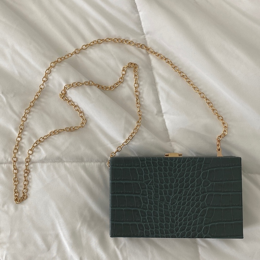 Croc Pattern Night Out Clutch/Purse
